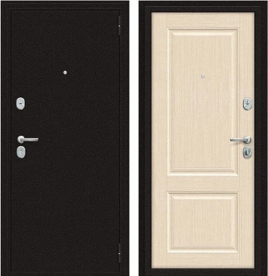 Дверь Браво Optim X-2 6 см Антик Медный/Бежевый клен